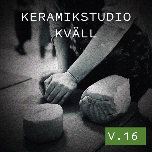 Keramikstudio kväll, alla tekniker, egna projekt, tisdagar
